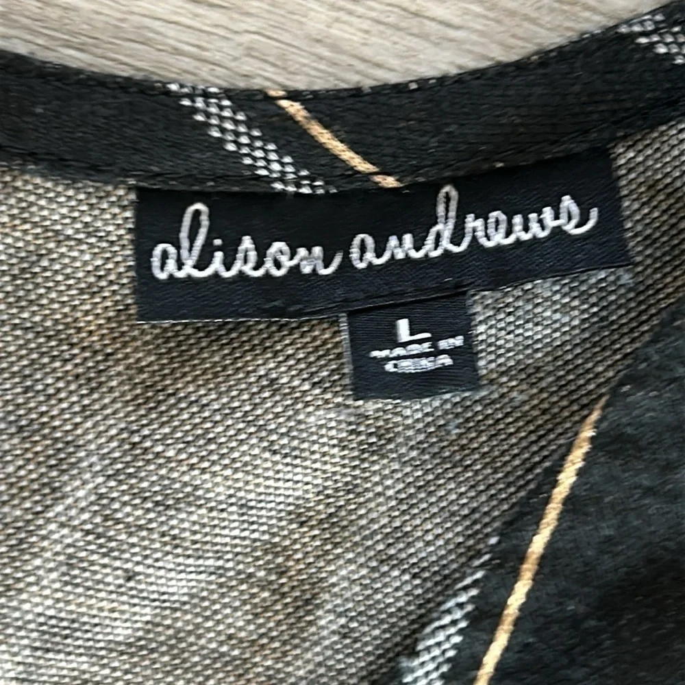 Alison Andrews Striped belted Jumpsuit size large